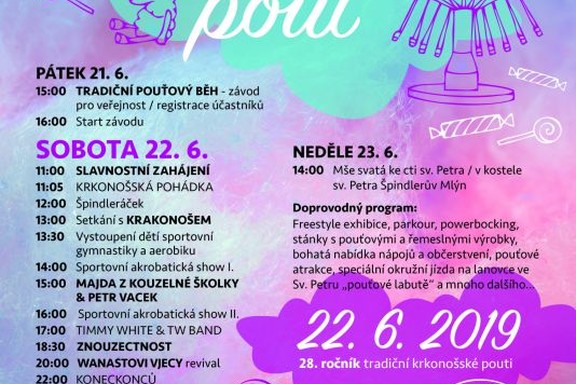 Špindlerovská pouť a jízda lanovkou jen za 100,- Kč