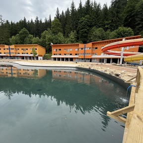 Letní novinka - nové jezírko s relax zónou