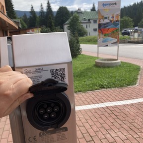 New charging station for electric cars