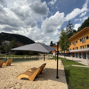 New lake with relax zone